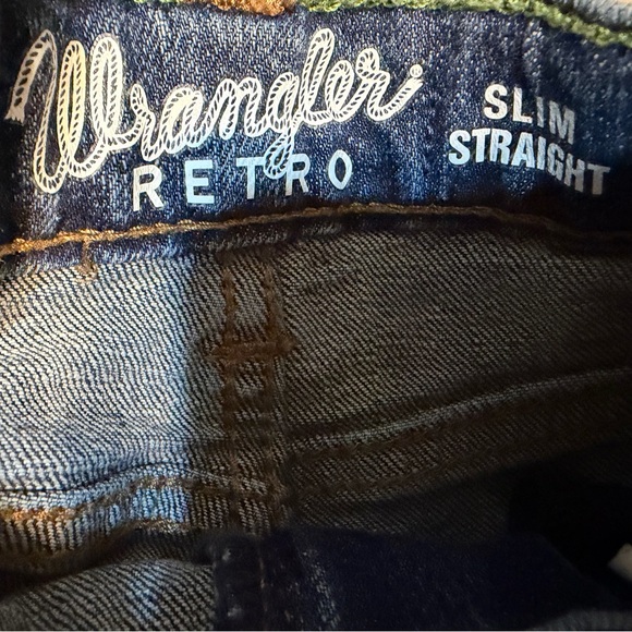 Cinch & Wrangler Retro Kids Western Blue Jeans size 6 Slim - Picture 8 of 9